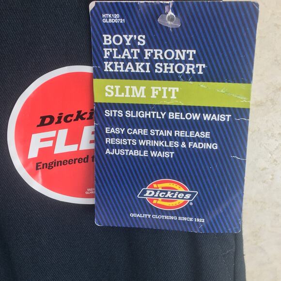 Dickies Navy Blue Flat Front Bermuda Uniform  Shorts Size  14  NWT - Picture 6 of 16